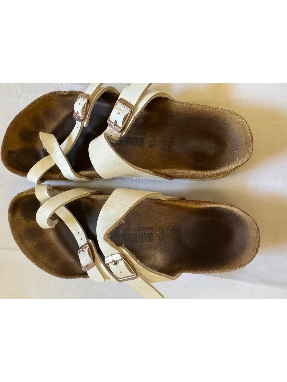 Birkenstock Mayari White Sandals size 7